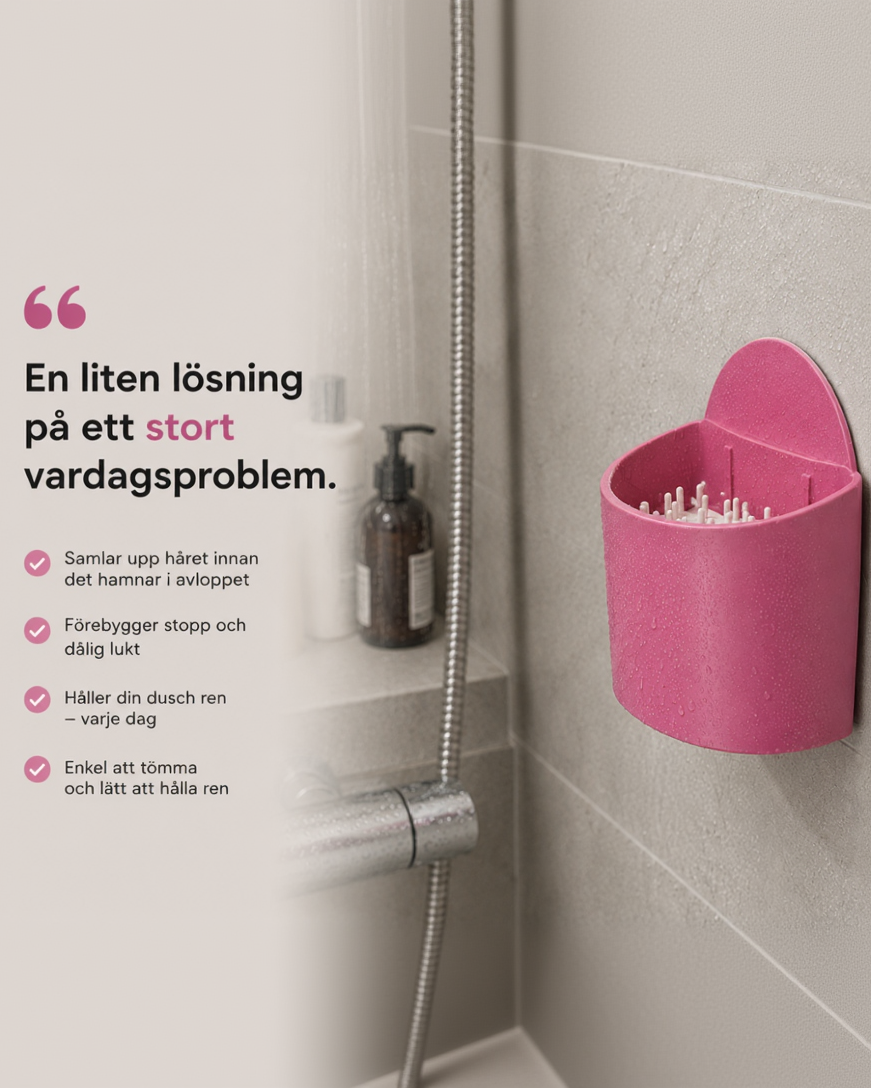 HairCatch™ - Slipp hår i avloppet och på duschväggarna